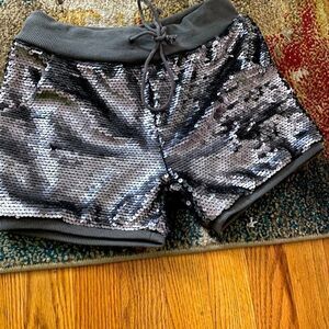 🆕🆕🆕 Girls Mermaid Shorts Silver YOS 🆕🆕🆕